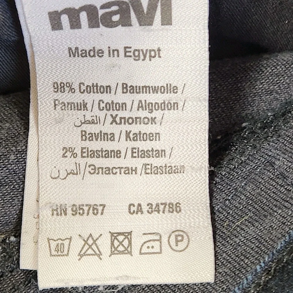Mavi Jeans Mens 32x30 Zach Straight Leg Faded Stretch Flex Denim Pants Dark Blue